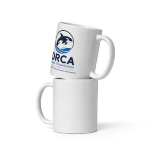 White glossy mug